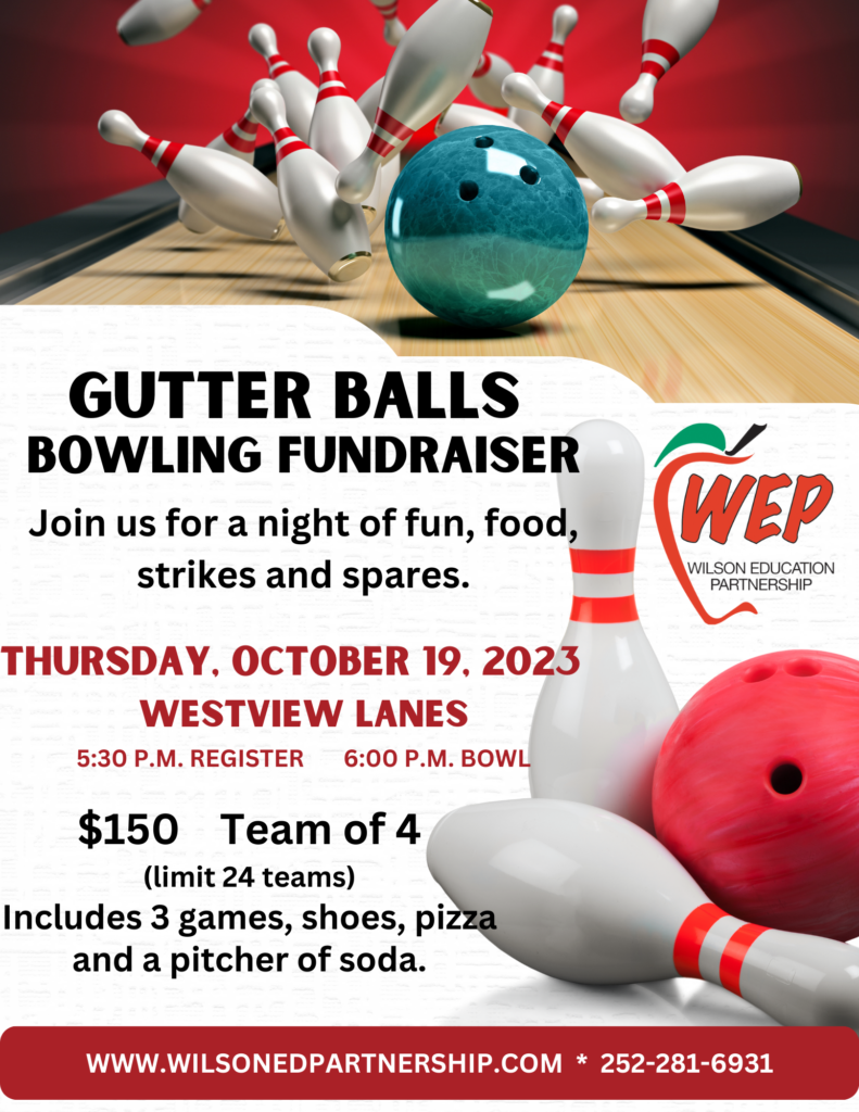 Gutter Ball Bowling Fundraiser flyer